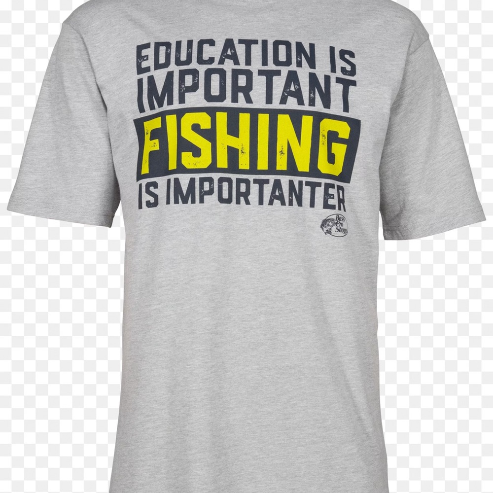 Bass Pro Shops NWT medium MFishing Education Short-Sleeve T-Shirt for Men tee